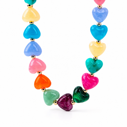 Bubble heart necklace