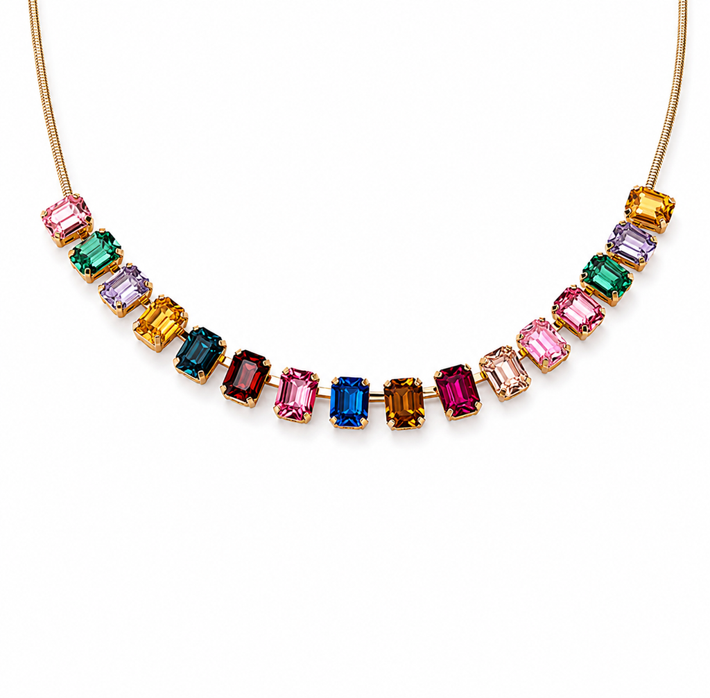 Rainbow Drops Necklace