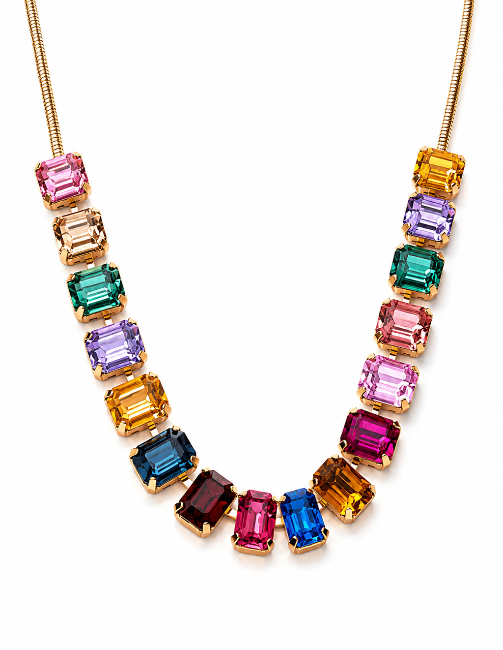 Rainbow Drops Necklace