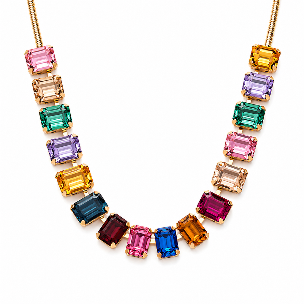 Rainbow Drops Necklace